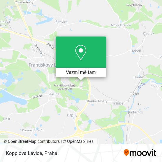 Köpplova Lavice mapa