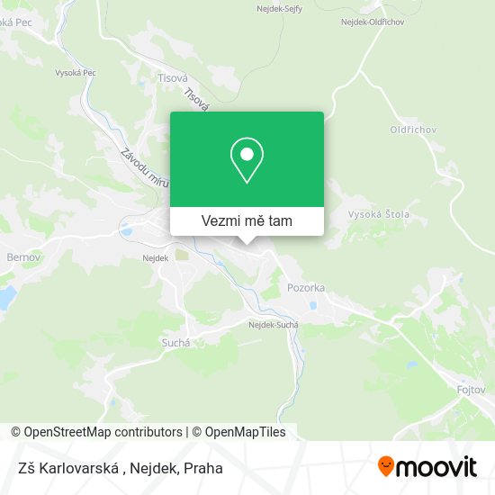 Zš Karlovarská , Nejdek mapa