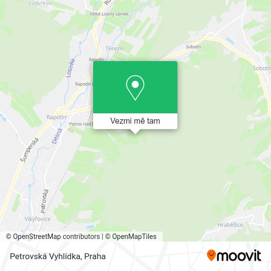 Petrovská Vyhlídka mapa