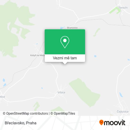 Břeclavsko mapa