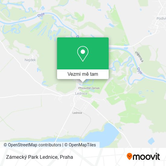 Zámecký Park Lednice mapa