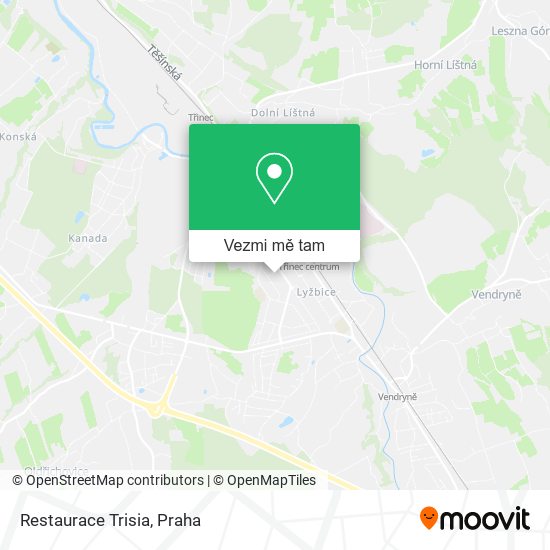 Restaurace Trisia mapa