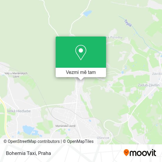 Bohemia Taxi mapa
