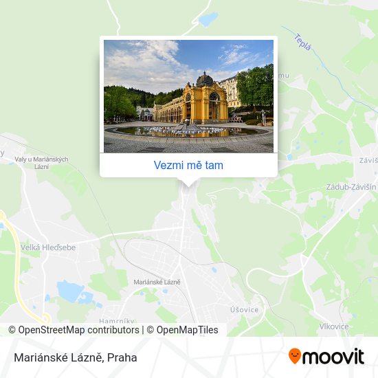 Mariánské Lázně mapa