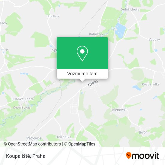 Koupaliště mapa