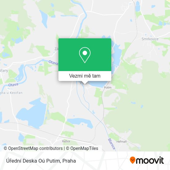 Úřední Deska Oú Putim mapa
