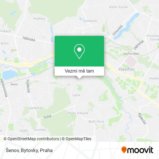 Šenov, Bytovky mapa