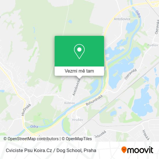 Cviciste Psu Koira.Cz / Dog School mapa