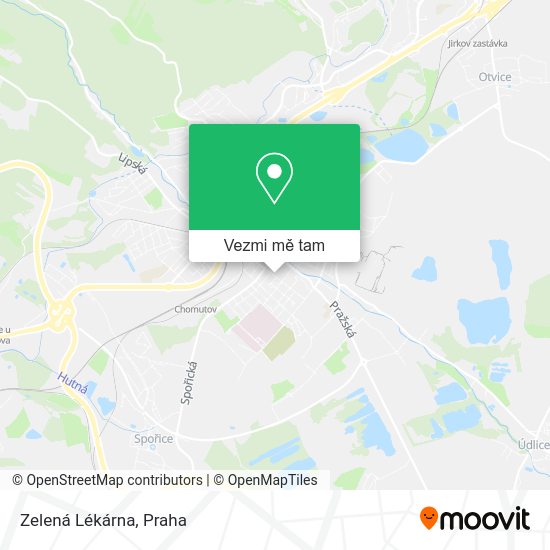 Zelená Lékárna mapa