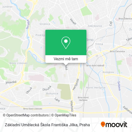 Základní Umělecká Škola Františka Jílka mapa