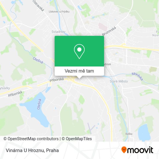 Vinárna U Hroznu mapa