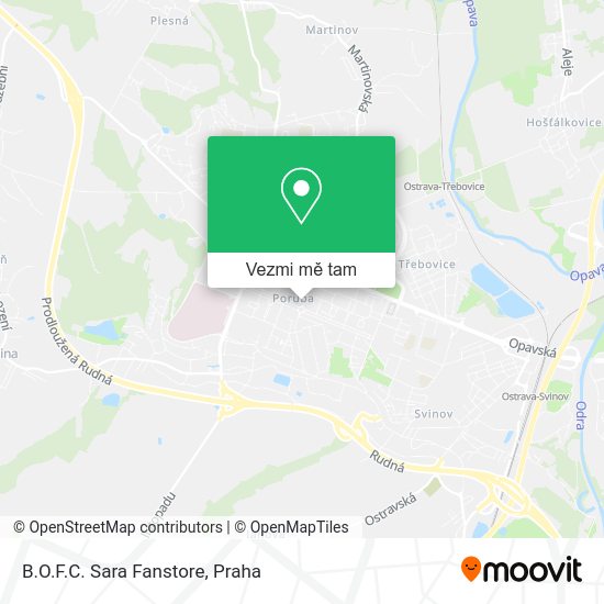 B.O.F.C. Sara Fanstore mapa