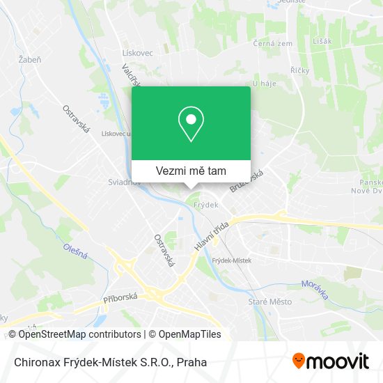 Chironax Frýdek-Místek S.R.O. mapa