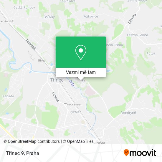 Třinec 9 mapa