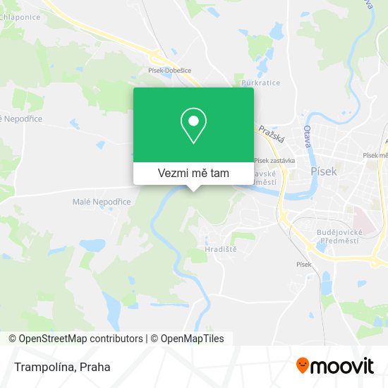 Trampolína mapa