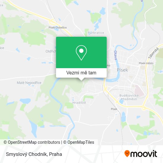 Smyslový Chodník mapa