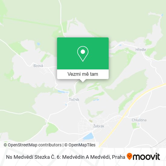 Ns Medvědí Stezka Č. 6: Medvědín A Medvědi mapa