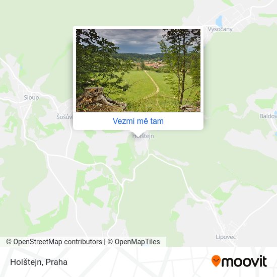 Holštejn mapa