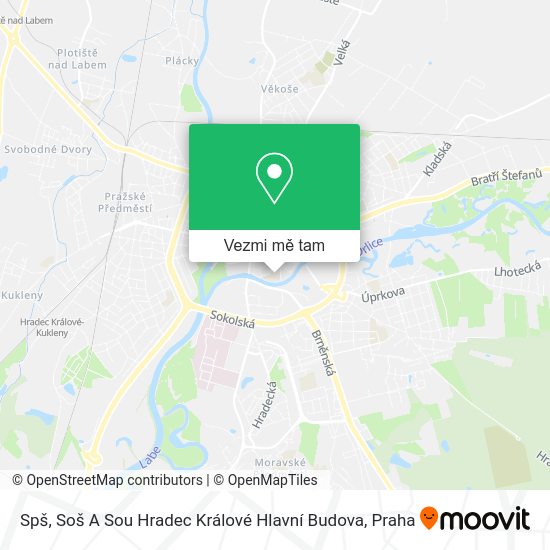 Spš, Soš A Sou Hradec Králové Hlavní Budova mapa