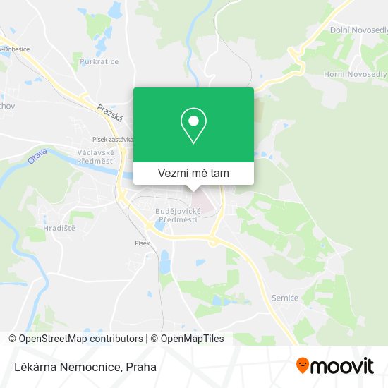 Lékárna Nemocnice mapa