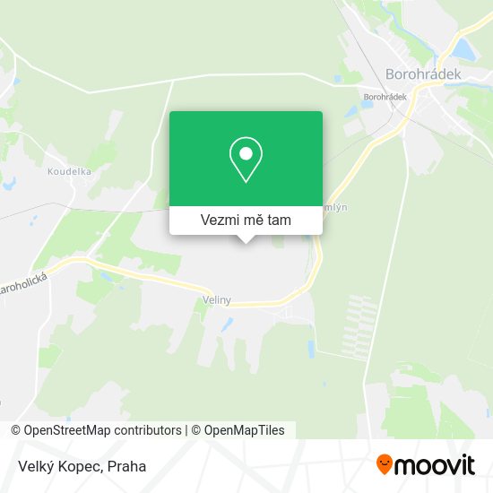 Velký Kopec mapa