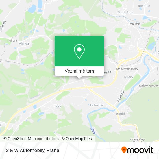 S & W Automobily mapa