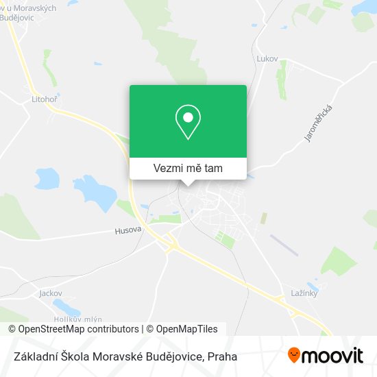 Základní Škola Moravské Budějovice mapa