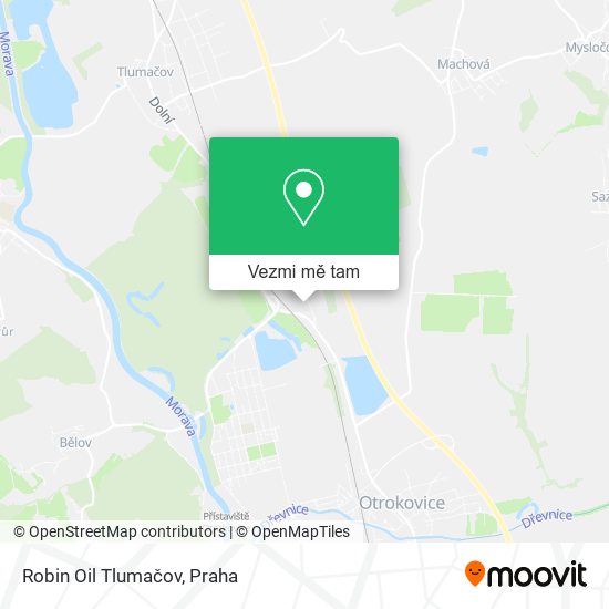 Robin Oil Tlumačov mapa