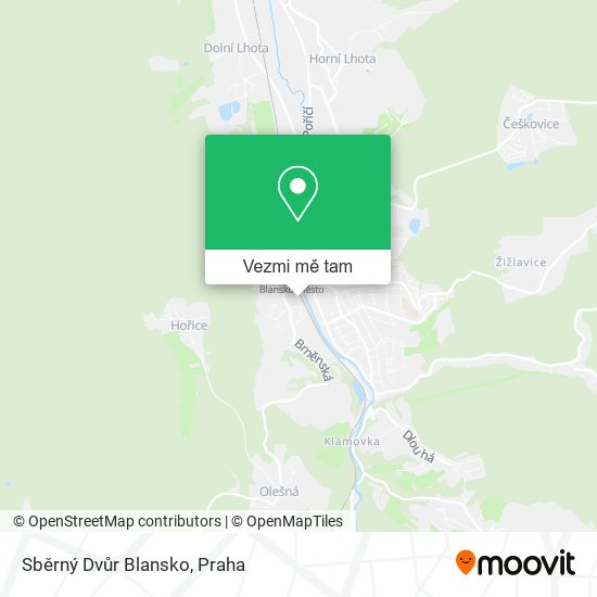 Sběrný Dvůr Blansko mapa