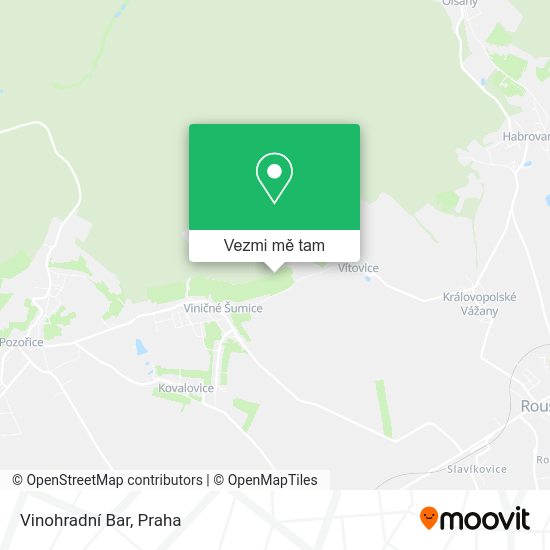 Vinohradní Bar mapa