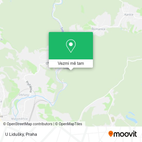 U Lidušky mapa