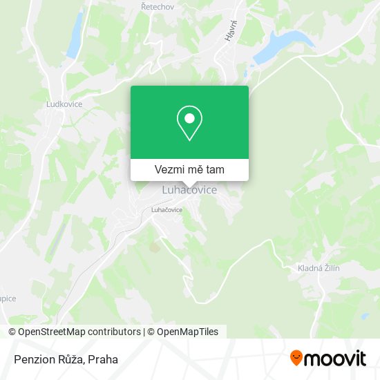 Penzion Růža mapa