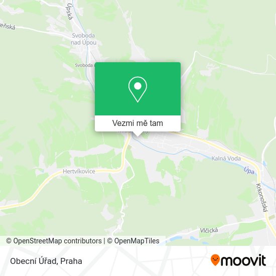 Obecní Úřad mapa