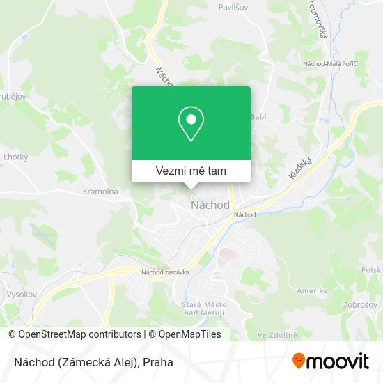 Náchod (Zámecká Alej) mapa