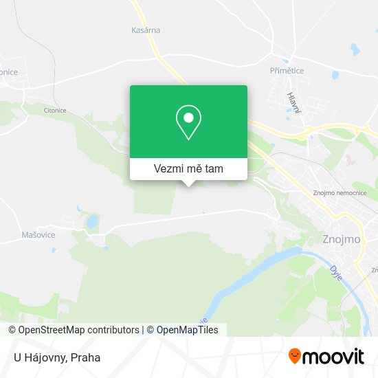 U Hájovny mapa