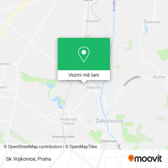 Sk Vojkovice mapa