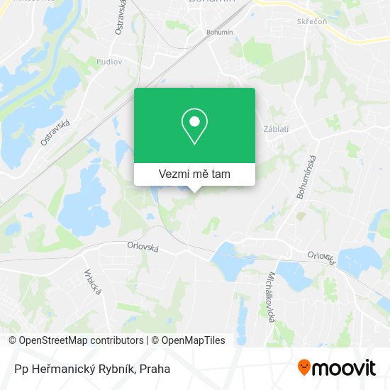 Pp Heřmanický Rybník mapa