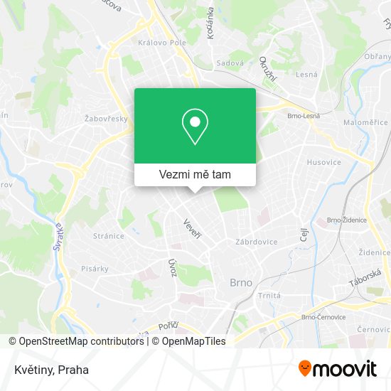 Květiny mapa