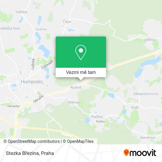 Stezka Březina mapa