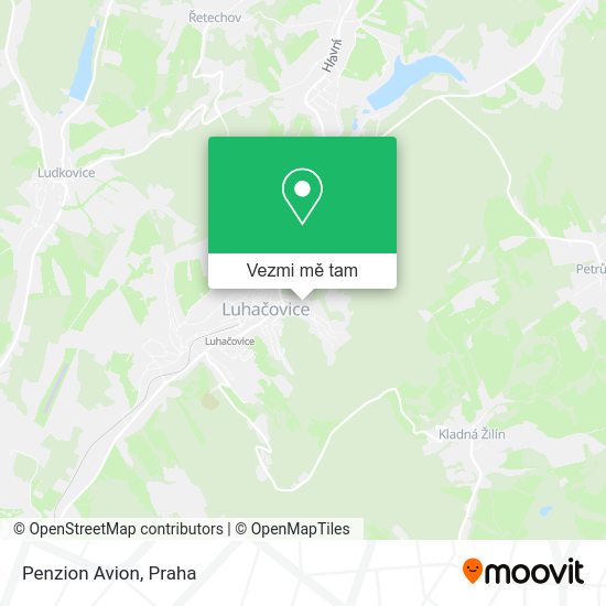 Penzion Avion mapa