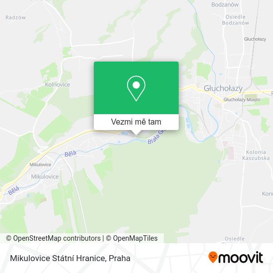 Mikulovice Státní Hranice mapa