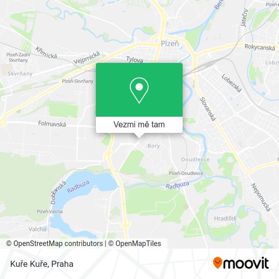 Kuře Kuře mapa
