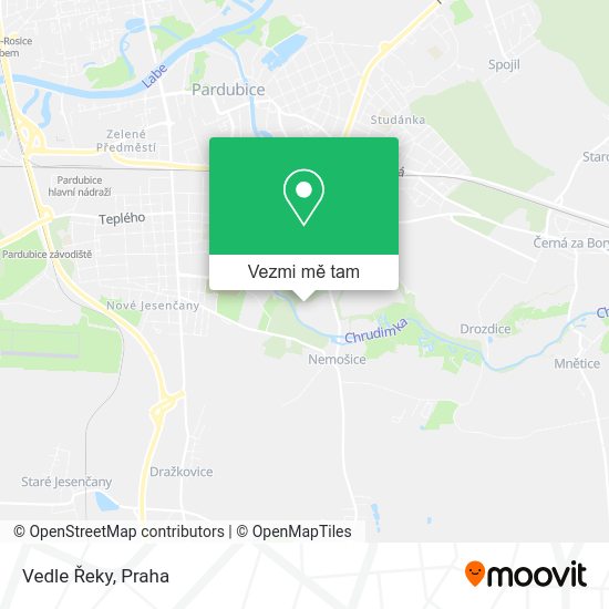 Vedle Řeky mapa