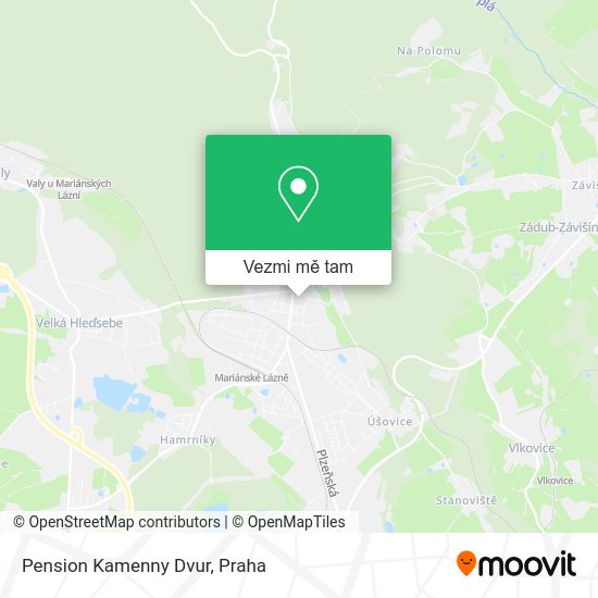 Pension Kamenny Dvur mapa
