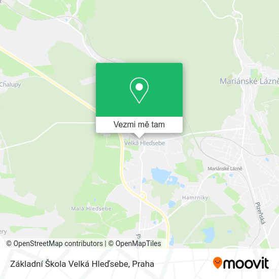 Základní Škola Velká Hleďsebe mapa