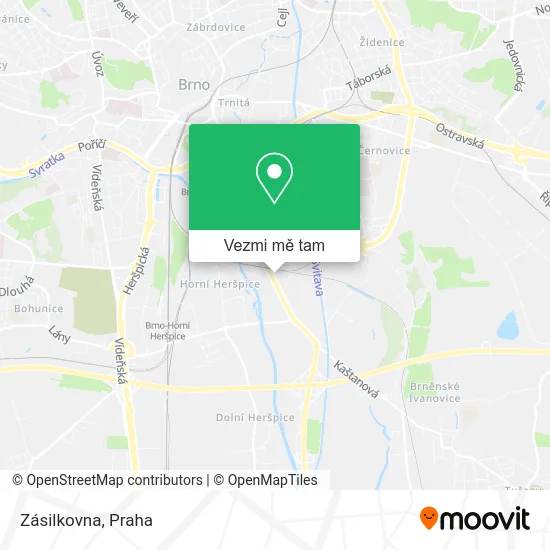 Zásilkovna mapa