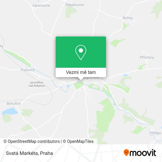 Svatá Markéta mapa