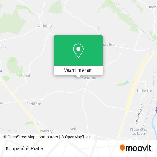 Koupaliště mapa