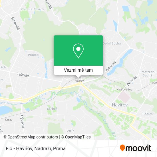 Fio - Havířov, Nádraží mapa