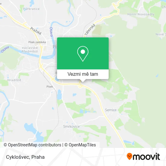 Cyklošvec mapa